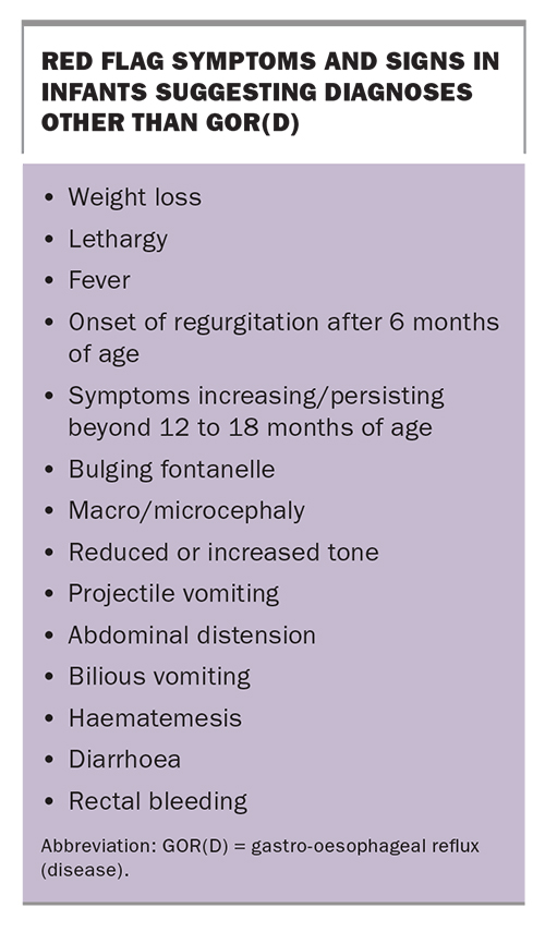 Gastrooesophageal reflux disease in infancy. A practical primer for